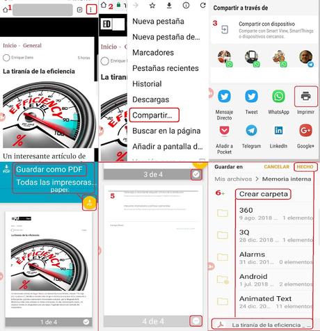 Cómo descargar un artículo en nuestro móvil para leerlo sin conexión