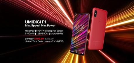 ¡UMIDIGI F1 precio de lanzamiento de 199$!