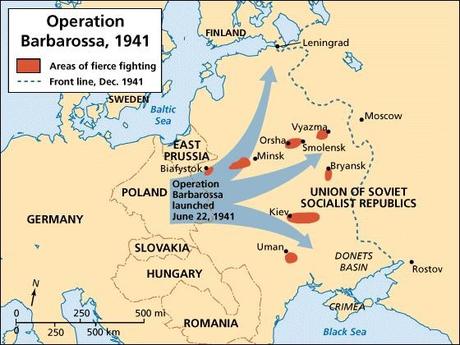 II GUERRA MUNDIAL. OPERACIÓN BARBARROJA (I): PLANTEAMIENTO, OBJETIVOS E INICIO