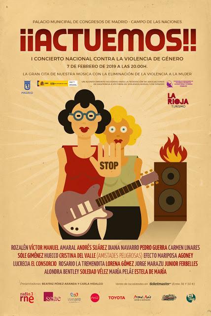 Gran concierto en Madrid contra la violencia de género