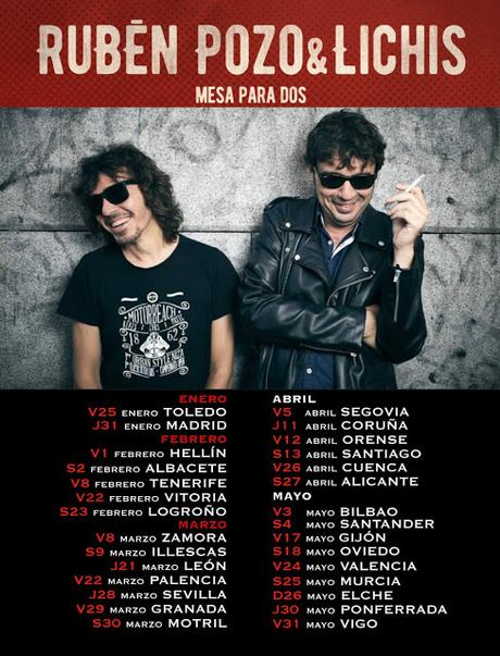 Rubén Pozo y Lichis recorren España con su 'Mesa para Dos' Rubén Pozo y Lichis recorren España con su 'Mesa para Dos'