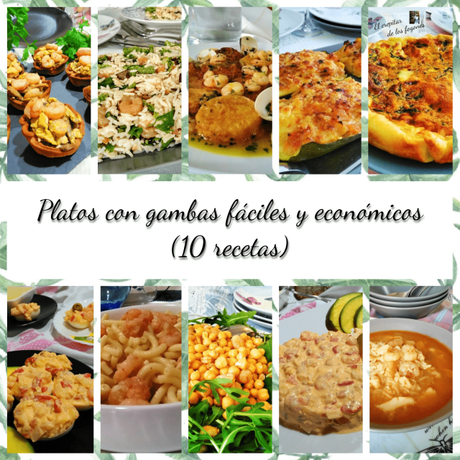PLATOS CON GAMBAS FÁCILES Y ECONÓMICOS (10 recetas)
