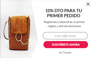 Descuento en bolsos de imitación