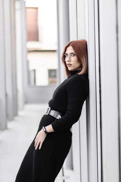 MIDI BLACK DRESS MIDI BLACK DRESS