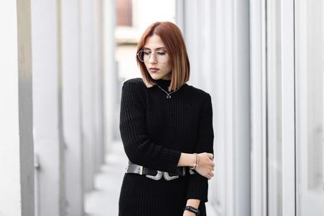 MIDI BLACK DRESS MIDI BLACK DRESS
