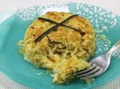 Gratinado puerro calabacín olla