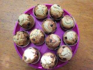 MAGDALENAS DE TURRÓN Y CHOCOLATE #aquínosetiranadaTS