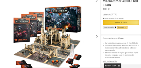 Sobre la retirada de la caja de Kill Team y su prórroga en España