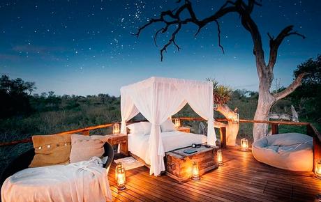 Ver estrellas desde la cama en Africa