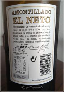 Amontillado El Neto, de Manuel Aragón, Chiclana