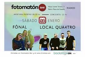 Concierto de Fônal y Local Qua4tro en Fotomatón Bar
