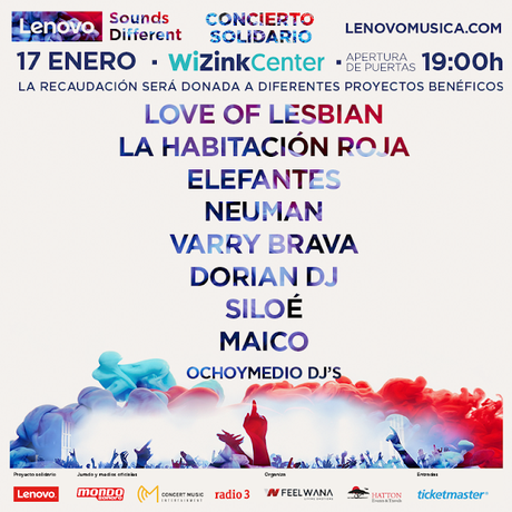 Concierto benéfico en Madrid con Love of Lesbian, La Habitación Roja, Elefantes, Neuman, Varry Brava... Concierto benéfico en Madrid con Love of Lesbian, La Habitación Roja, Elefantes, Neuman, Varry Brava...
