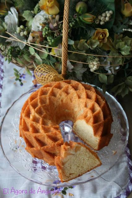 BUNDT CAKE CON TROZOS DE PERA