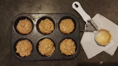 Muffins de plátano y avena