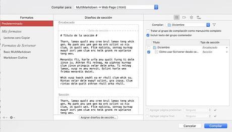Como usar Scrivener compilador