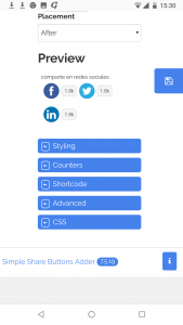 Simple Share Buttons Adders