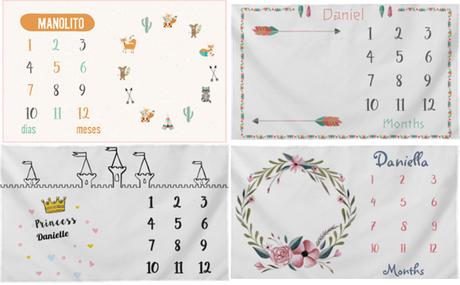 Mantas para fotografiar mes a mes a tu bebé o mantas milestone. Mantas para fotografiar mes a mes a tu bebé o mantas milestone.
