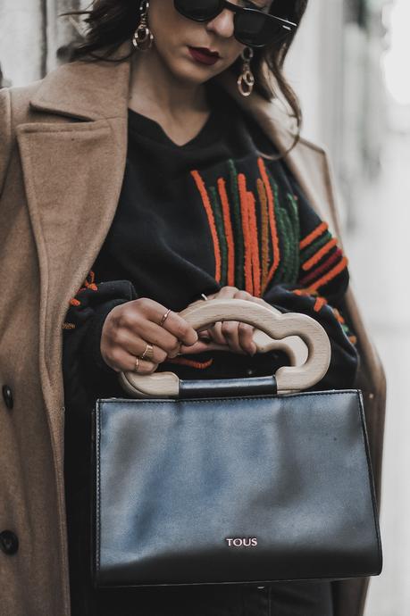 CAMEL COAT+MIDI SKIRT