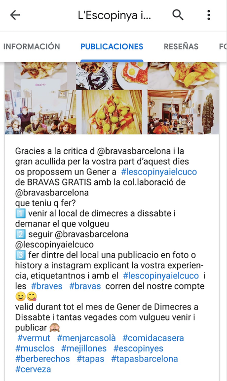 Patatas bravas gratis y otras tapas (gratis también…) en Barcelona