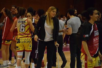 Galería de clics del Bàsquet Femení Sant Adrià-Uni Girona