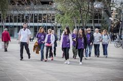 Grupo de enfermeros en actividad voluntariada