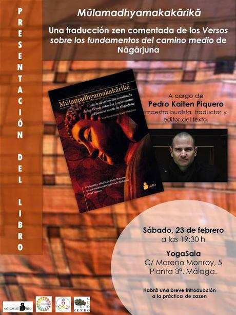 Hoy entrevistan a Pedro Piquero en el programa EL OJO CRITICO de RNE a las 18:15 sobre Nagarjuna. Próximamente presentación de su libro en YogaSala Málaga