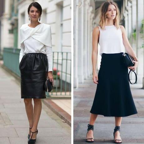 Outfits con falda negra Outfits con falda negra
