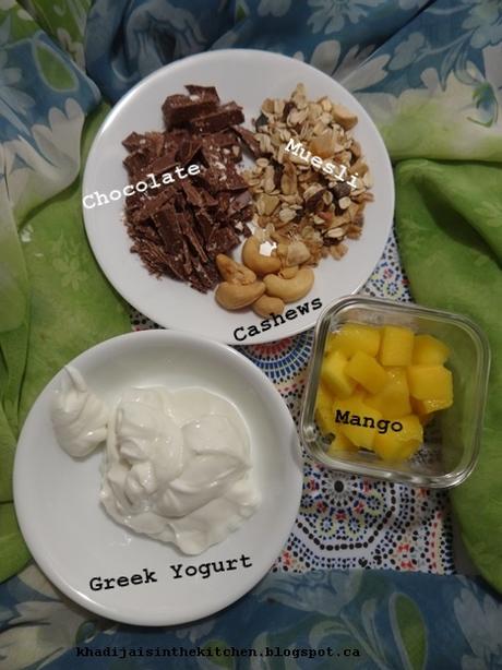 PARFAIT À LA MANGUE ET AU CHOCOLAT / MANGO CHOCOLATE PARFAIT / PARFAIT CON MANGO Y CHOCOLATE / بارفيه المانجو و الشوكولاطة