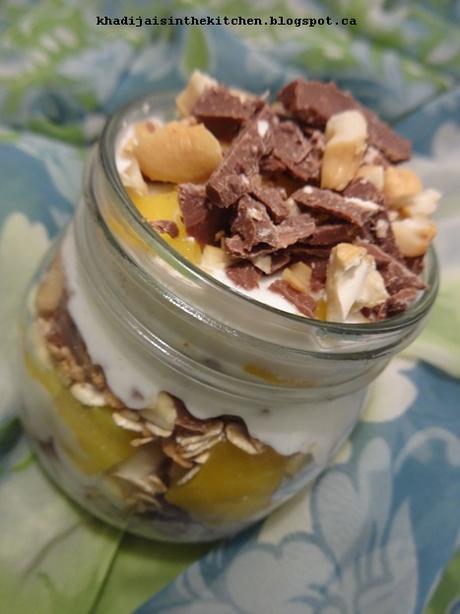 Parfait à la mangue et au chocolat / mango chocolate parfait / parfait ...