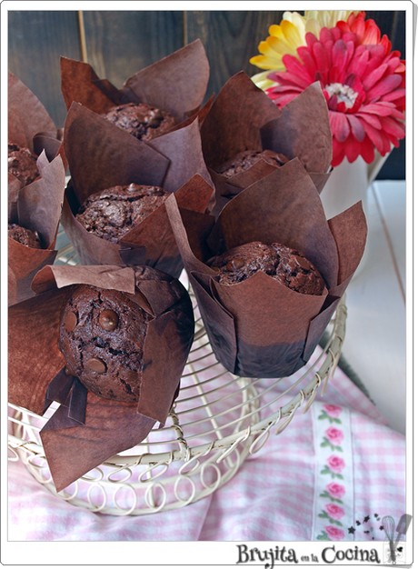 Muffins superchocolatosos