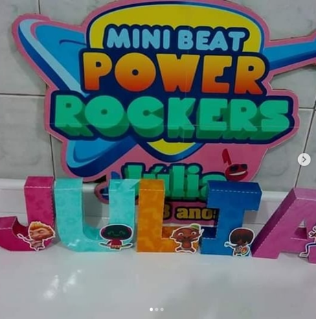 Fiesta Tematica Mini Beat Power Rockers