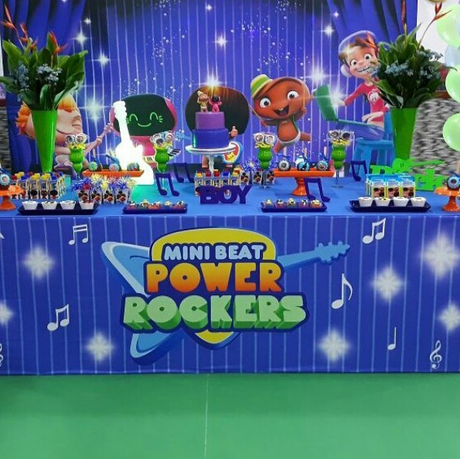 Fiesta Tematica Mini Beat Power Rockers