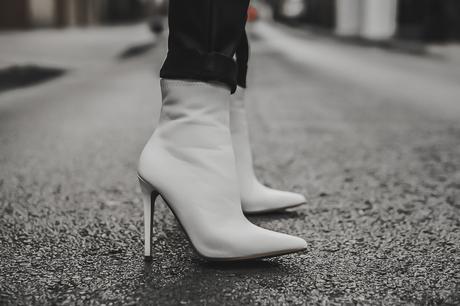 botines blancos