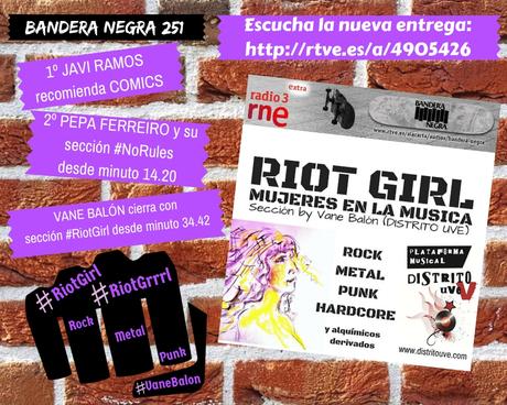 RIOT GIRL #7: ESCUCHA EN BANDERA NEGRA (RADIO 3 EXTRA)