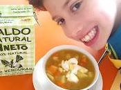 Sopa verduras pollo para niños