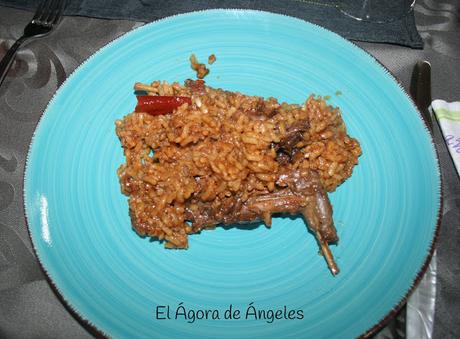 Arroz con conejo de monte  