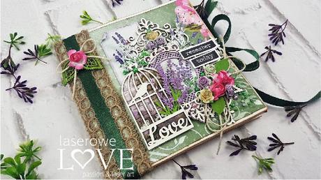 Tutorial Mini Álbum Lavander Date con Laserowe Love