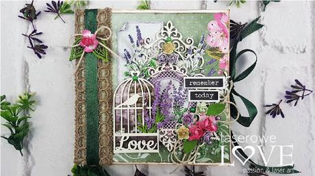 Tutorial Mini Álbum Lavander Date con Laserowe Love