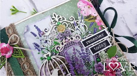 Tutorial Mini Álbum Lavander Date con Laserowe Love