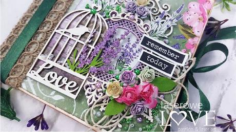 Tutorial Mini Álbum Lavander Date con Laserowe Love