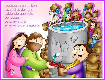 Convierte nuestra agua en el vino de la alegría