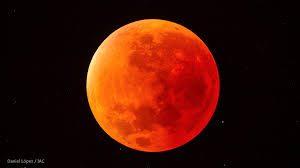 Eclipse Lunar Con “luna De Sangre”