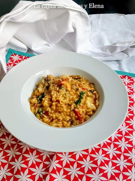 Arroz de tamboril en cocotte