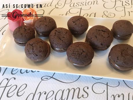 Whoopies de chocolate sin gluten