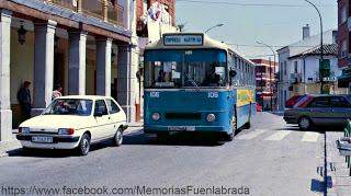 Autobús de la Empresa Martín por Plaza de España