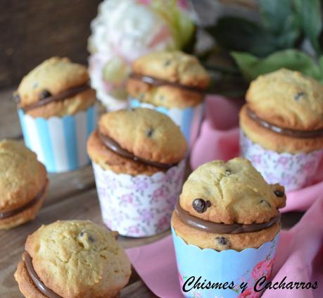 Whoopies de vainilla y pepitas de chocolate
