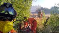 Un incendio descontrolado demandó 9 horas de trabajo de los brigadistas