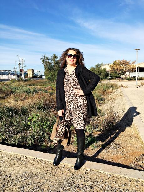 Vestido animal print