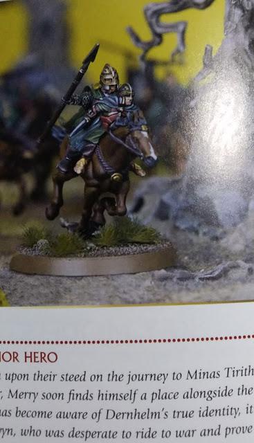 Se filtran nuevas figuras de MESBG:Eowyn y Merry a caballo y capitanes orcos