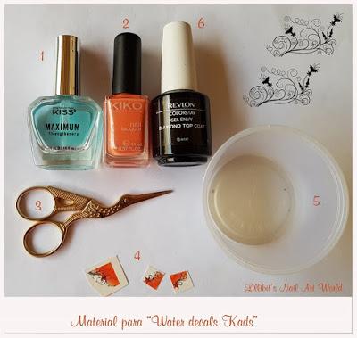 Manicura con water decals diseño French de Kads Professional Nail Art Manicura con water decals diseño French de Kads Professional Nail Art